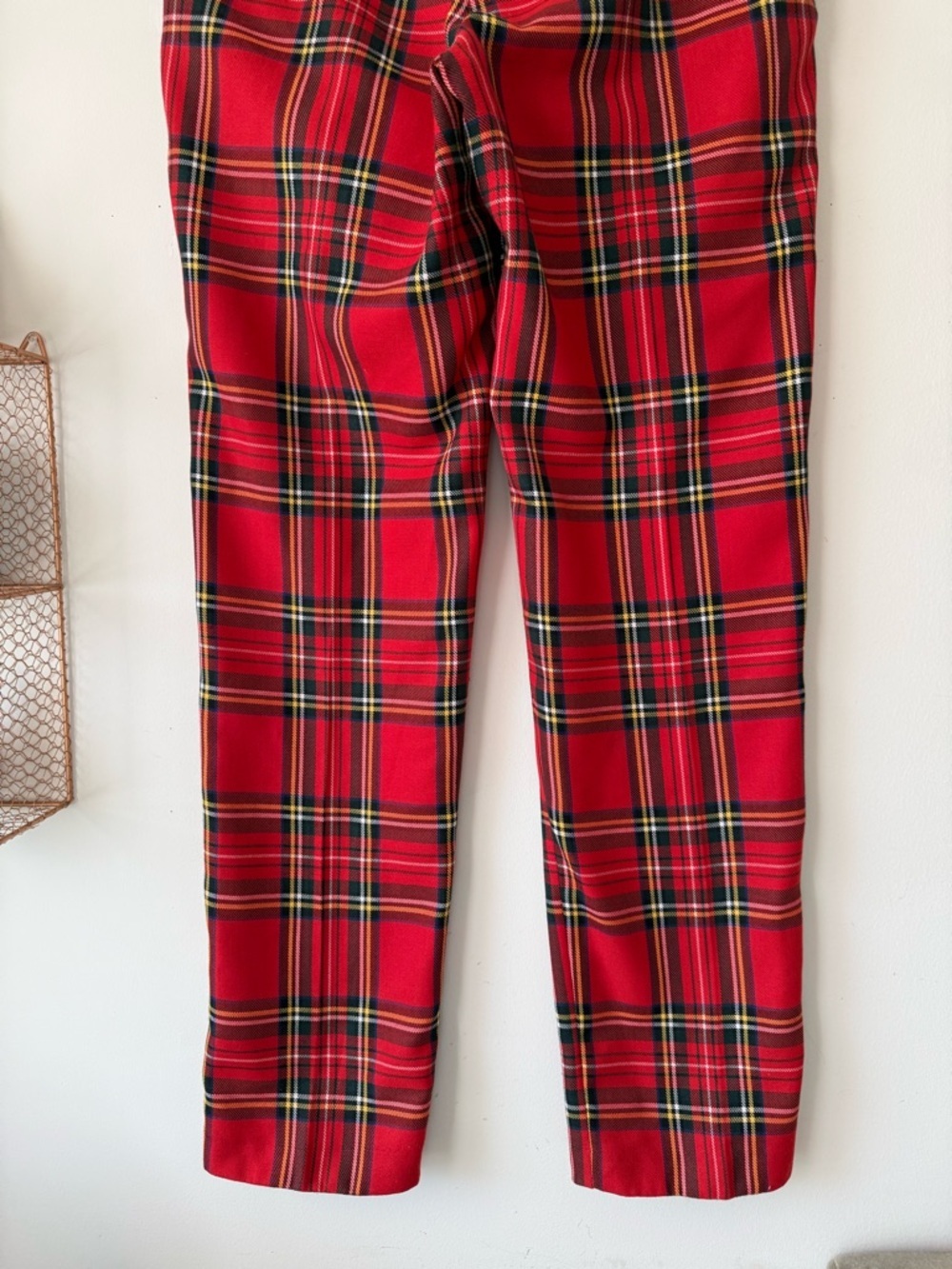 Murray Golf Vintage Broadsword Red Royal Stewart Tartan Plaid Golf Pants Size 32 - Picture 13 of 16